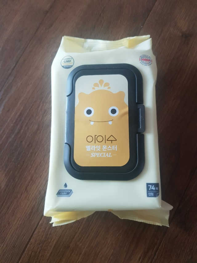 아이수 옐라잇 몬스터 아기 물티슈 리뷰 사진