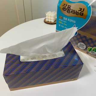 잘풀리는집 부드러운 모이스처 보습 미용 티슈 230매 — 5점을 준 리뷰어가 2020년 9월 올린 사용 사진