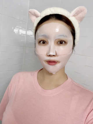 101스킨 영앤리치 하이드로겔 마스크팩 — 5점을 준 리뷰어가 2020년 12월 올린 사용 사진