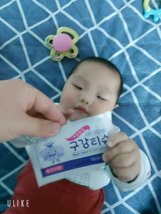 100도 이상에서 삶아 멸균 안심 아이수 구강 티슈 — 5점을 준 리뷰어가 2020년 10월 올린 사용 사진
