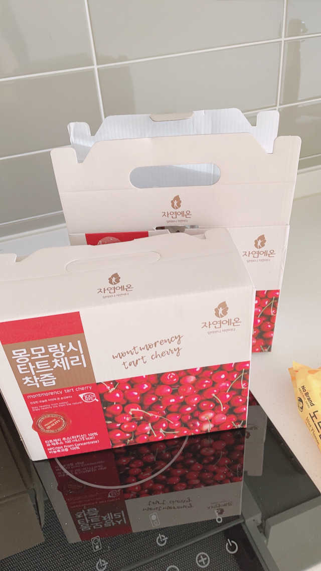 자연에온 몽모랑시 타트체리 착즙 100mL 10개입 2BOX 리뷰 사진