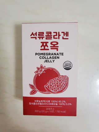 조은약초 석류콜라겐 석류즙 석류쪼옥 젤리 스틱 15포 x 20g — 4점을 준 리뷰어가 2020년 7월 올린 사용 사진