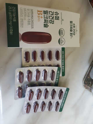 메이준뉴트리 슈퍼 간건강 밀크씨슬 B+ — 5점을 준 리뷰어가 2020년 6월 올린 사용 사진