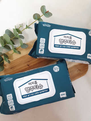 이지홈 간편 살균 행주 티슈 — 5점을 준 리뷰어가 2020년 11월 올린 사용 사진