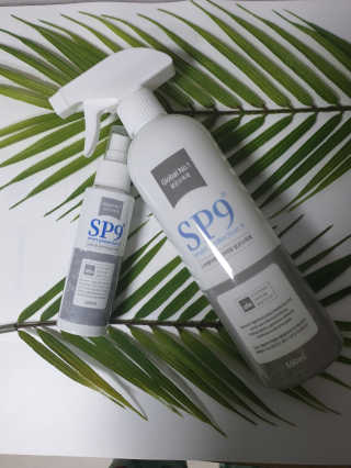 SP9 스프레이형 프리미엄 살균소독제 500ml+100ml — 5점을 준 리뷰어가 2020년 11월 올린 사용 사진