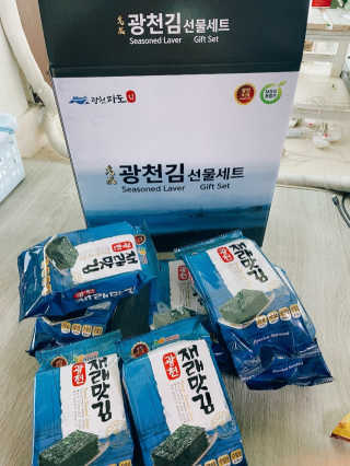 [중소기업유통센터 X 우수소상공인] 파도식품 식탁김 15g 15봉 — 5점을 준 리뷰어가 2020년 12월 올린 사용 사진
