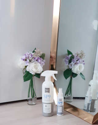 SP9 스프레이형 프리미엄 살균소독제 500ml+100ml — 5점을 준 리뷰어가 2020년 11월 올린 사용 사진