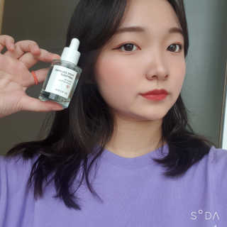 바이애콤 퓨어 카밍 앰플 시카업 — 5점을 준 리뷰어가 2020년 7월 올린 사용 사진