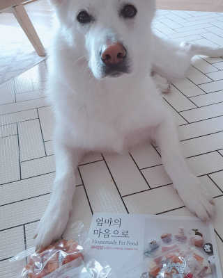 해피팡팡 고구마닭말이+고구마오리말이 [고구마간식2종] — 5점을 준 리뷰어가 2020년 4월 올린 사용 사진