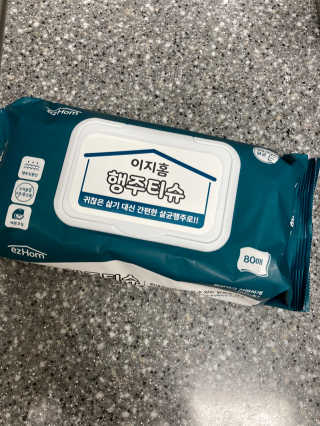 이지홈 간편 살균 행주 티슈 — 5점을 준 리뷰어가 2020년 12월 올린 사용 사진