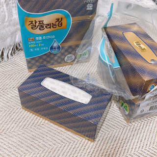 잘풀리는집 부드러운 모이스처 보습 미용 티슈 230매 — 5점을 준 리뷰어가 2020년 9월 올린 사용 사진