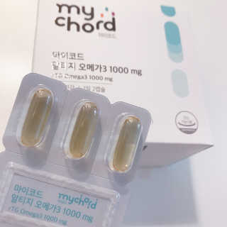 JW중외제약 마이코드 알티지 오메가3 1000 mg — 5점을 준 리뷰어가 2020년 8월 올린 사용 사진
