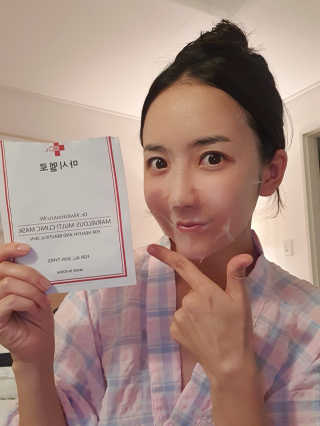 닥터마시멜로 마블러스 멀티 클리닉 마스크 — 4점을 준 리뷰어가 2020년 9월 올린 사용 사진