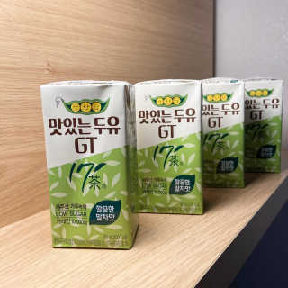 남양유업 맛있는두유GT 17차 깔끔한말차맛 — 5점을 준 리뷰어가 2020년 9월 올린 사용 사진