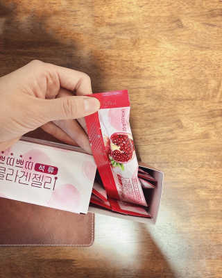 헬스업_쁘띠쁘띠석류콜라겐젤리_20g x 14포 — 5점을 준 리뷰어가 2020년 10월 올린 사용 사진