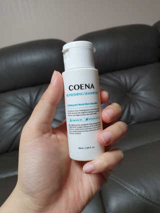 코에나샴푸 자연유래 식물성 코에나 샴푸 50ml — 4점을 준 리뷰어가 2020년 4월 올린 사용 사진