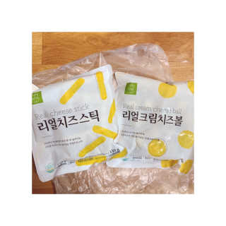가치식탁 리얼치즈스틱, 리얼크림치즈볼 — 5점을 준 리뷰어가 2020년 10월 올린 사용 사진