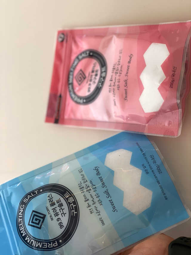 99.9퓨어플러스 구구솔트 핑크파우치, 블루파우치 리뷰 사진