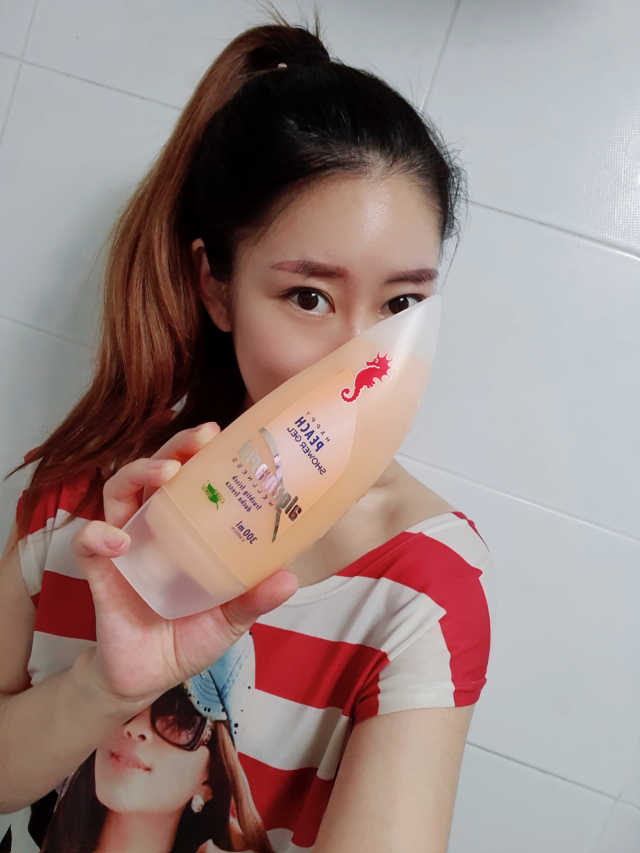 알게마린 해피피치 샤워젤 리뷰 사진