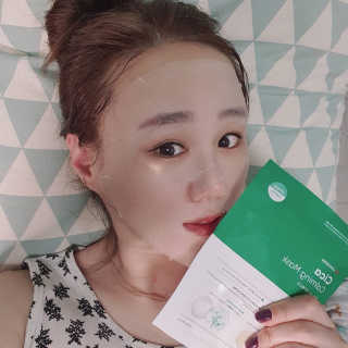 리더스코스메틱 리더스 시카 카밍  마스크 — 5점을 준 리뷰어가 2020년 6월 올린 사용 사진