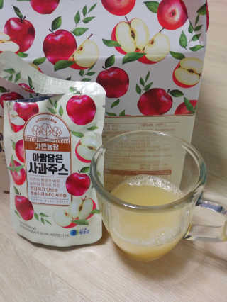 [가든농장]아람담은 사과주스 [가든농장] 아람담은 사과주스 120ml x 15포 — 5점을 준 리뷰어가 2020년 5월 올린 사용 사진