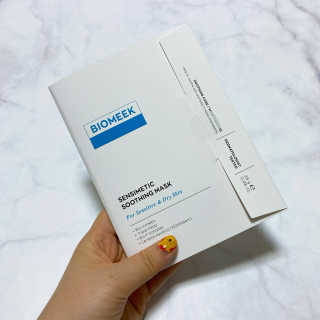 바이오믹 BIOMEEK SENSIMETIC SOOTHING MASK.S — 5점을 준 리뷰어가 2020년 7월 올린 사용 사진