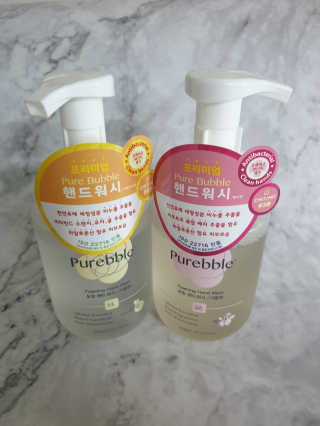 Purebble 당김없이 속촉촉_퓨어블 핸드워시 3종 [랜덤발송] — 5점을 준 리뷰어가 2020년 6월 올린 사용 사진