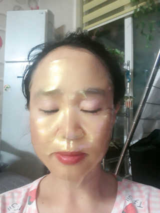 한미려 프리미엄 하이드로겔 마스크 — 5점을 준 리뷰어가 2020년 7월 올린 사용 사진
