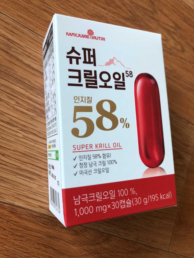 메이준뉴트리 슈퍼 크릴 오일58 1000mg x 30캡슐 리뷰 사진
