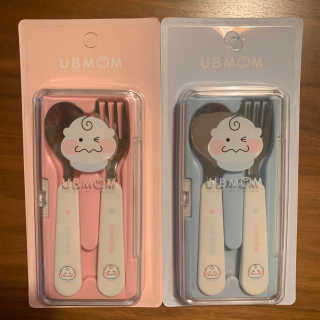 유비맘 스푼포크 케이스 세트 1+1 _컬러랜덤 발송 — 5점을 준 리뷰어가 2020년 12월 올린 사용 사진