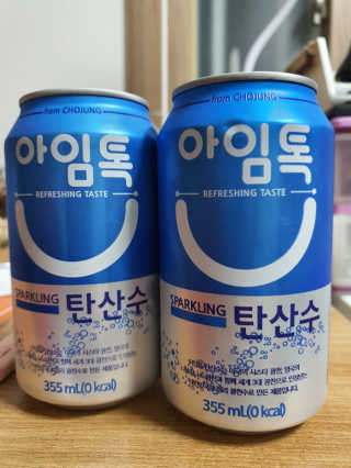 일화 아임톡 탄산수 355ml X 24캔 — 5점을 준 리뷰어가 2020년 4월 올린 사용 사진