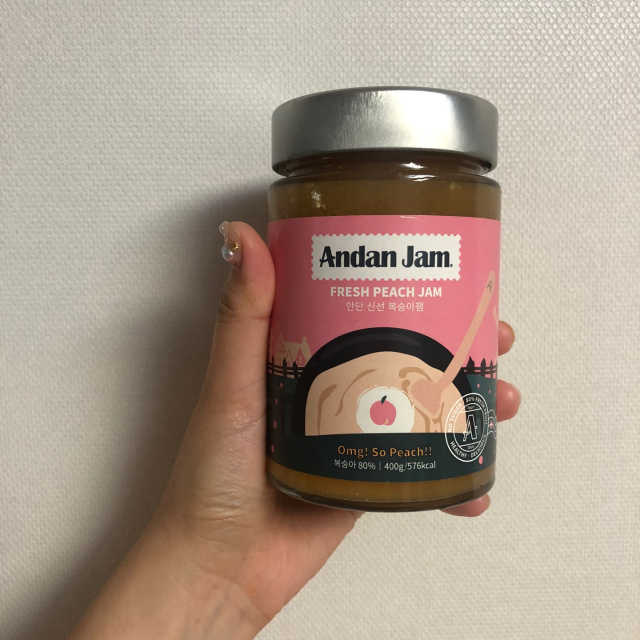 안단 신선 복숭아잼 400g 리뷰 사진