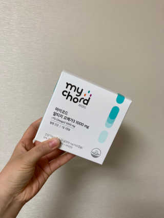 JW중외제약 마이코드 알티지 오메가3 1000 mg — 5점을 준 리뷰어가 2020년 6월 올린 사용 사진