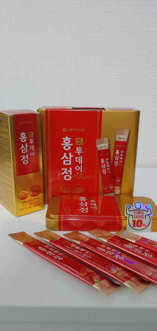 서울약사신협_투데이홍삼정_틴케이스_10g x 30포 — 5점을 준 리뷰어가 2020년 7월 올린 사용 사진