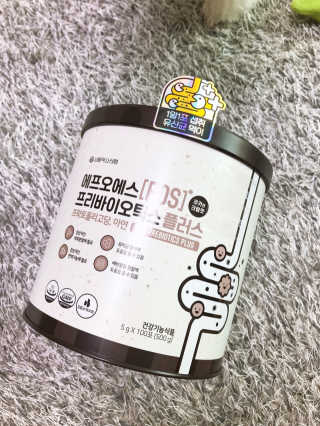 서울약사신협_FOS프리바이오틱스플러스쿠앤크_5gX100포 — 5점을 준 리뷰어가 2020년 5월 올린 사용 사진