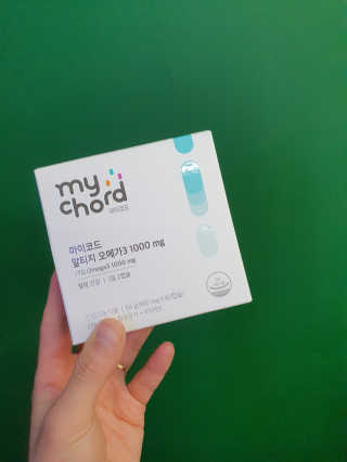 JW중외제약 마이코드 알티지 오메가3 1000 mg — 5점을 준 리뷰어가 2020년 7월 올린 사용 사진