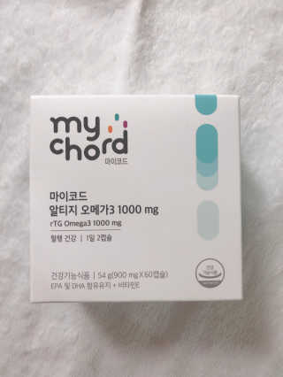 JW중외제약 마이코드 알티지 오메가3 1000 mg — 5점을 준 리뷰어가 2020년 8월 올린 사용 사진