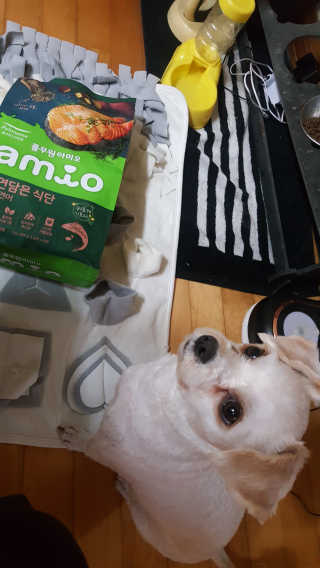 [풀무원 아미오] 자연담은식단 1kg 3종 — 5점을 준 리뷰어가 2020년 12월 올린 사용 사진