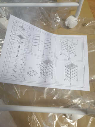 바네스데코 DIY 다용도 이동식 4단 수납 트롤리 서랍장 — 5점을 준 리뷰어가 2020년 6월 올린 사용 사진
