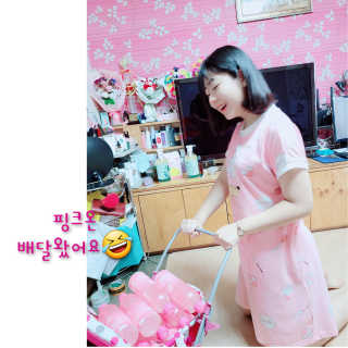 [활력충전 이온음료] 히말라야 핑크솔트를 담은 핑크온 — 5점을 준 리뷰어가 2020년 10월 올린 사용 사진