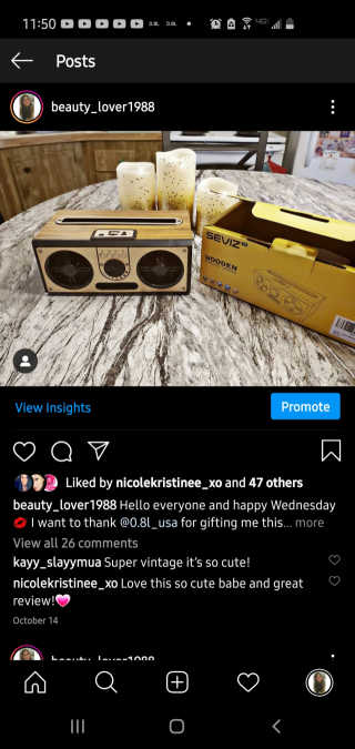 SEVIZ RETRO20W 레트로 블루투스 스피커 — 5점을 준 리뷰어가 2020년 11월 올린 사용 사진