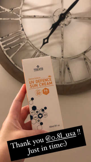 트리티스 US [TREATIS] UV Defence Sun Cream PA+++ / SPF50+ — 5점을 준 리뷰어가 2020년 12월 올린 사용 사진