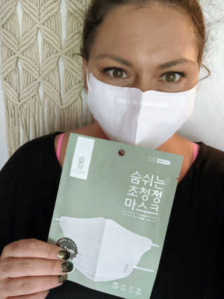 SOOMLAB Mask- Hyper Purifying Breathing Mask — 5점을 준 리뷰어가 2020년 10월 올린 사용 사진