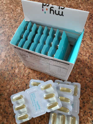 JW중외제약 마이코드 알티지 오메가3 1000 mg — 5점을 준 리뷰어가 2020년 7월 올린 사용 사진