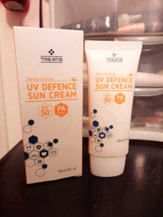 트리티스 US [TREATIS] UV Defence Sun Cream PA+++ / SPF50+ — 5점을 준 리뷰어가 2020년 11월 올린 사용 사진
