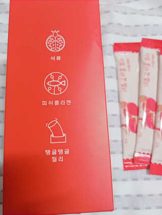 365더건강 에버뷰티 석류콜라겐 젤리 — 5점을 준 리뷰어가 2020년 8월 올린 사용 사진