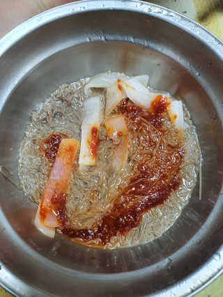 [해주냉면] 신천맛집 매운 비빔냉면 2인분 + 무절임 — 5점을 준 리뷰어가 2020년 5월 올린 사용 사진