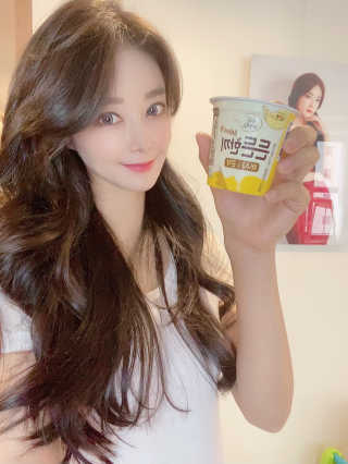 남양유업 [떠먹는 불가리스] 든든한끼 바나나 곤약 10ea — 5점을 준 리뷰어가 2020년 7월 올린 사용 사진
