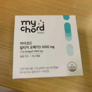 JW중외제약 마이코드 알티지 오메가3 1000 mg — 4점을 준 리뷰어가 2020년 7월 올린 사용 사진