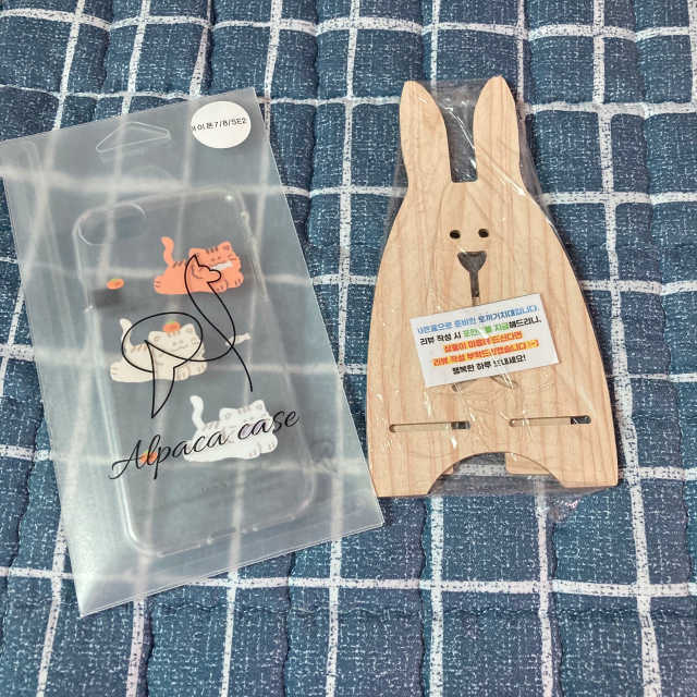냥냥이 세마리 패턴 투명 젤리 폰케이스 리뷰 사진